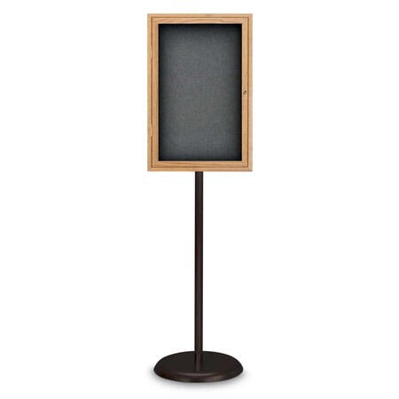 United Visual Products Corkboard, Double Door, Radius Frame, 60x36", Bronze/Summer Tan Forbo UV7004-BRONZE-FORBO